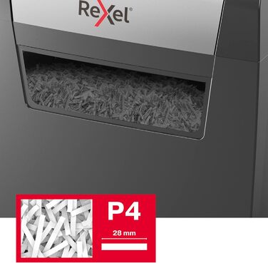 Шредер Rexel Momentum X308: безпечний знищення документів, P3, 9 A4, 15л, чорний