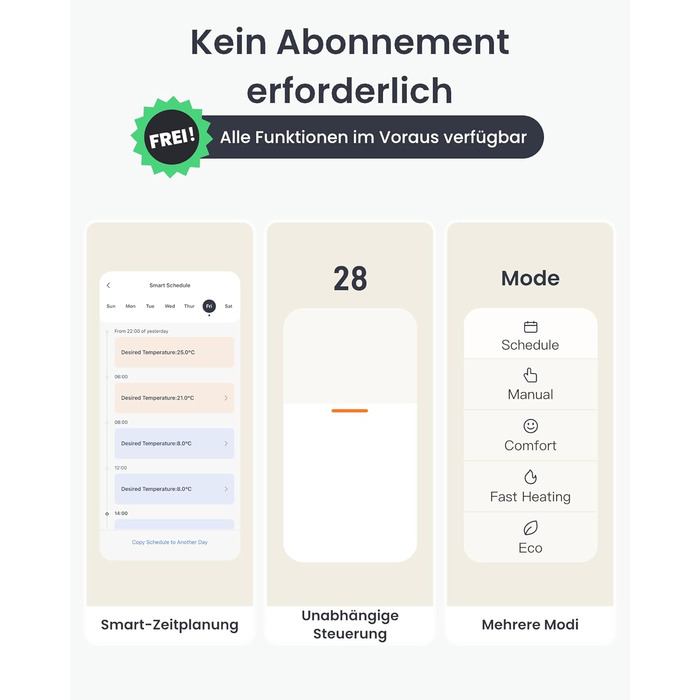 SwitchBot Розумний термостат на радіатор Bluetooth з керуванням через додаток та таймером, енергозбереження, сумісний з Alexa, Apple HomeKit та Home Assistant (потрібен Hub)