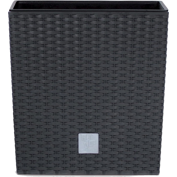 Квадратний горщик для квітів Prosperplast Rato, антрацит, 64 л, 39x39x40,5 см