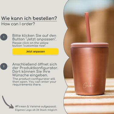 Термокружка Milu 400 мл з нержавіючої сталі, з соломкою, не протікає, з гравіюванням, зберігає тепло 10 годин / холод 20 годин, BPA-free