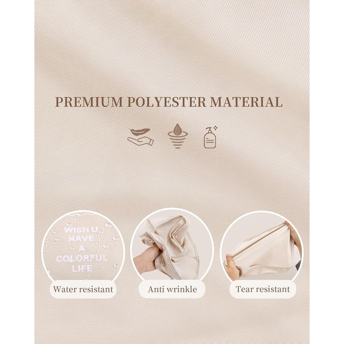 Набір органайзерів для подорожей Anjing (11 предметів), водонепроникні пакувальні куби для валізи, навігаційні органайзери для одягу, темно-синій/бежевий