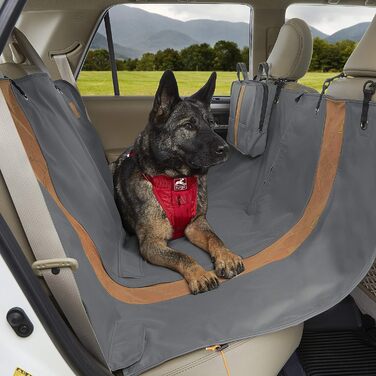 Курго пішохідний автомобільний гамак для собак, захисний килимок для заднього сидіння автомобіля, водонепроникний та брудовідштовхувальний, сірий