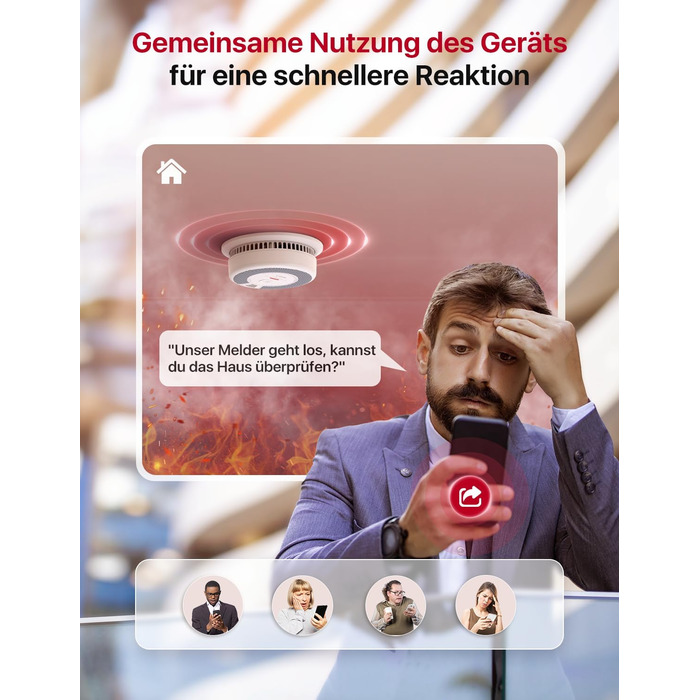 X-Sense Детектор диму та CO з Wi-Fi, 2-в-1, SC06-WX, 1 шт.