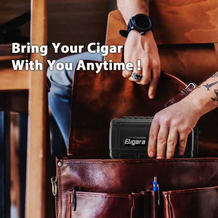 Портативний цигарний вологозбережувач (гумодор) у кейсі, водонепроникний, для 10 цигарок, розмір L (23,8 x 12,7 x 9,6 см)