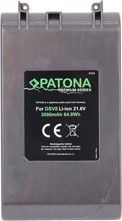 Заміна батареї PATONA Premium для Dyson V8, сумісна з моделями 215681, 215866, 215967, 967834