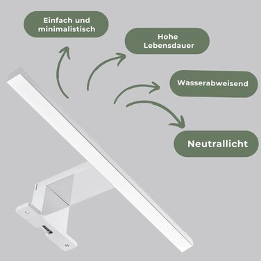 Дзеркало для ванної кімнати HAJDUK FURNITURE з підсвічуванням 4000K IP44 Sonoma, 70x60 см - з полицею та LED