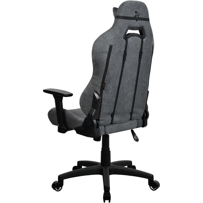 Ігровий та офісний крісло Arozzi Torretta Premium з SoftFabric™, ергономічний дизайн, 3D підлокітники, висока спинка, регульована решітка, 2 подушки – (Ash)