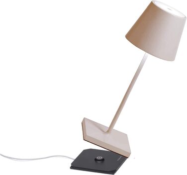 Zafferano Poldina Pro Mini - Бездротова LED-лампа для дому та вулиці, білий колір, регулювання яскравості, 30 см