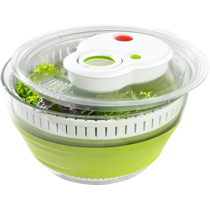 Салатниця-швидкоцентрифуга Emsa Turboknopf Turboline, 4,5 л, зелена