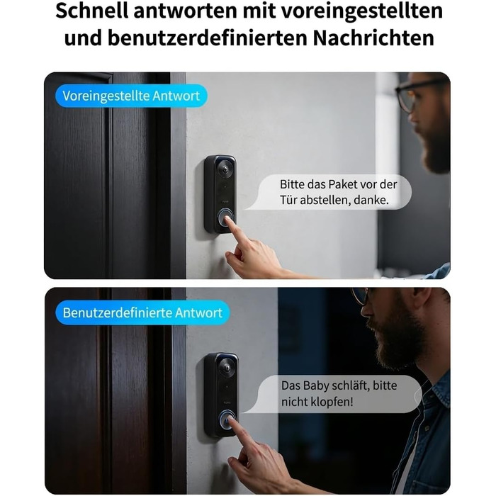 Aqara G400 Відеодзвінок з Chime, 2K HD, PoE/Кабель, HomeKit, Розпізнавання, IP65