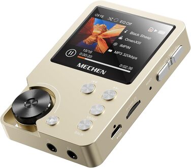 MECHEN M30 Hi-Res MP3-плеєр, HiFi цифровий аудіоплеєр з підтримкою DSD, FLAC, DAC, CUE, без втрати якості, портативний DAP, 64ГБ карта пам’яті, підтримка до 256ГБ