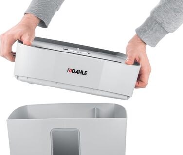 Шредер Dahle PaperSAFE PS 140: безпечне знищення документів, рівень P4, 10 аркушів, сірий