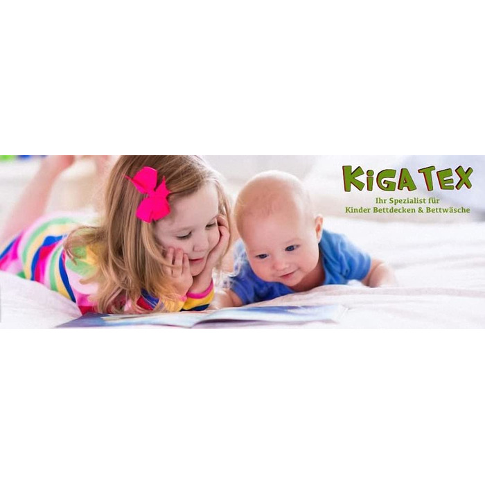Комплект дитячого пухової ковдри і подушки KiGATEX - дитяче пухова ковдра 100x135 см і дитяча подушка 60x40 см, сертифіковане дитяче ковдру Eko-Tex з вишивкою у вигляді ведмедя