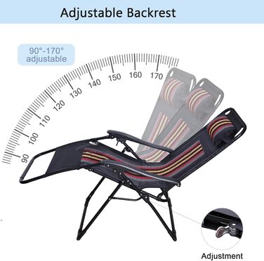 Розкішне ліжко для відпочинку в саду, широке (72 см), з підстаканником та подушкою для саду, балкону, тераси