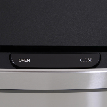 Відро для сміття з датчиком 47 л + 2 x 12,5 л. Автоматичне відро для сміття з датчиком руху, водонепроникна система сортування сміття з нержавіючої сталі для кухні, срібного кольору.