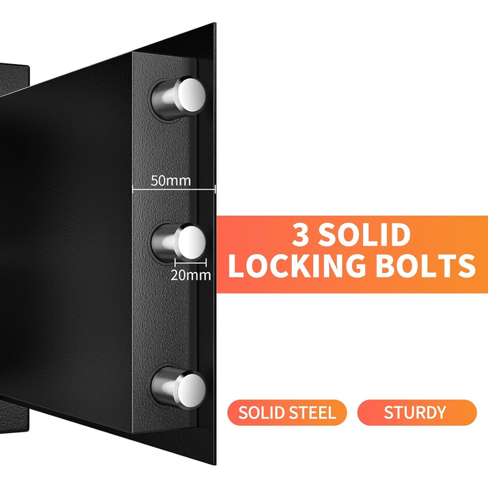 Сейф Safe Tresor з ключем WASJOYE для дому/офісу, великий настінний сейф з 2 ключами для грошей, прикрас, ліків та документів (45*35*31см, 19л)