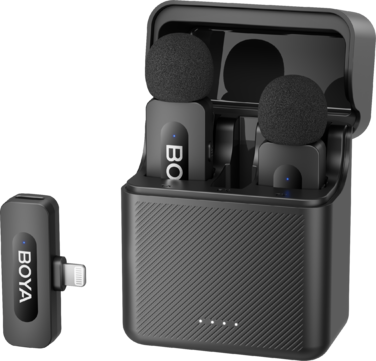 Бездротовий петличний мікрофон BOYA BY-V3 Lightning Black