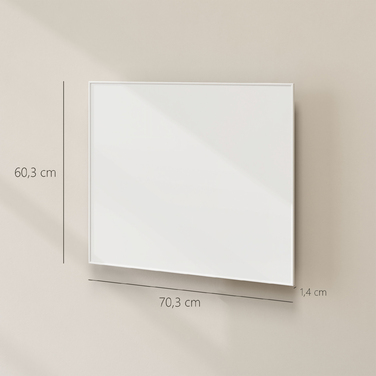 Електричний обігрівач HOMCOM з настінним кріпленням, інфрачервоний, енергозберігаючий, з термостатом, таймером, пультом дистанційного керування та захистом від перегріву.