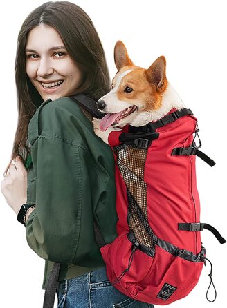 Рюкзак-переноска для собак Galate S червоний