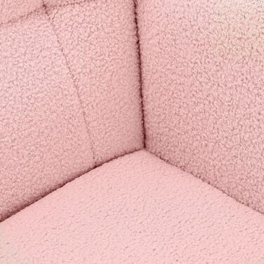 Крісло-гойдалка Liuyoyo з високою спинкою, комфортне крісло з м'яким сидінням, для спальні, офісу, читання, сучасний дизайн (Рожевий)