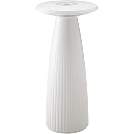 LED-лампа SIGOR Nuflair на акумуляторі з вазою для квітів, 24 см, IP54, 12 год роботи, сніжно-білий колір