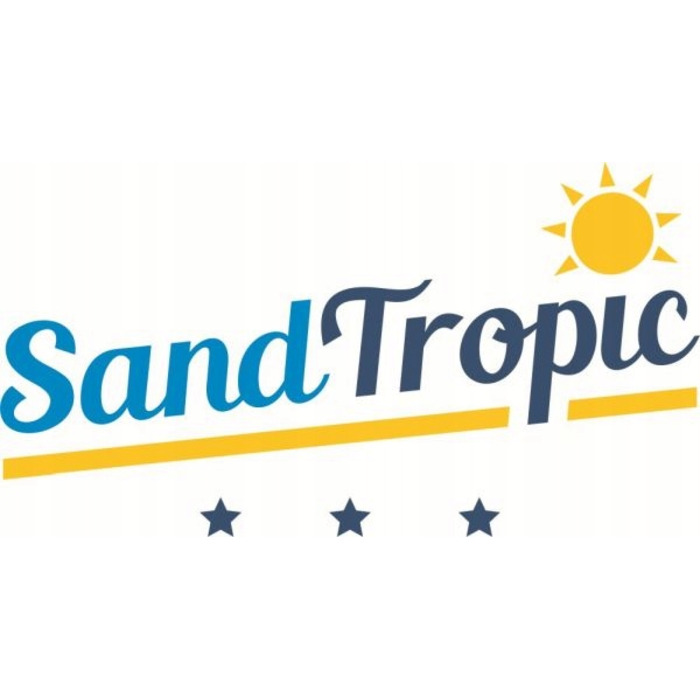 Двомісний гамак SandTropic чорний, тканинний, з металевим стійкою-каркасом, навантаження до 220 кг