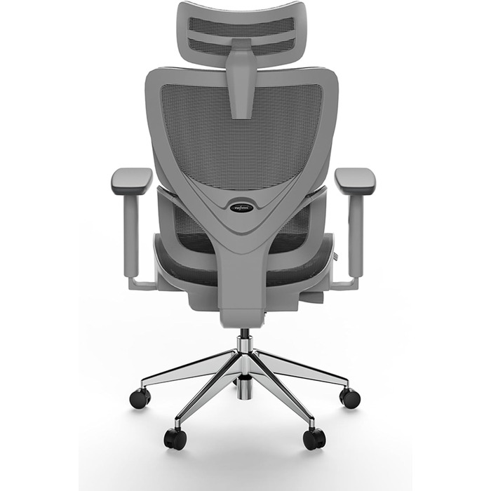 Офісне крісло Ergolutions Senta FX Mesh - ергономічне, з регульованою 3D підголівником, сітчасте, дихаюче, для великих людей, 7 років гарантії, сертифіковане BIFMA, висота сидіння 53-62 см