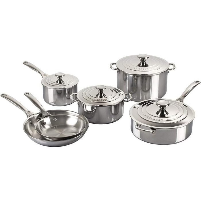 Каструля Le Creuset Signature з кришкою та ручкою, нержавіюча сталь, 1.9 л (3.8 л)