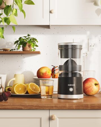 Електрична прес для цитрусових: соковитискач USB для апельсинів, лимонів, грейпфрутів (чорний + срібло)