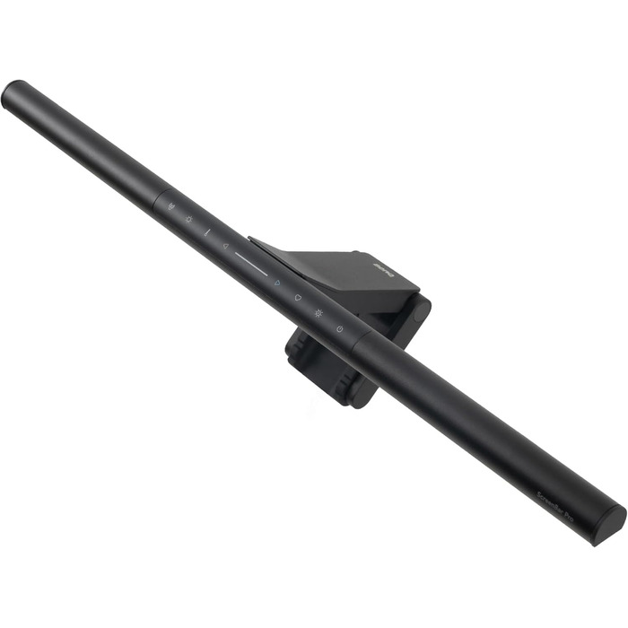 BenQ ScreenBar Pro – LED лампа для монітора: без відблисків, авто вкл/викл, універсальна кріплення, широке освітлення, регулювання кольору та яскравості, автоматичне регулювання, чорний колір