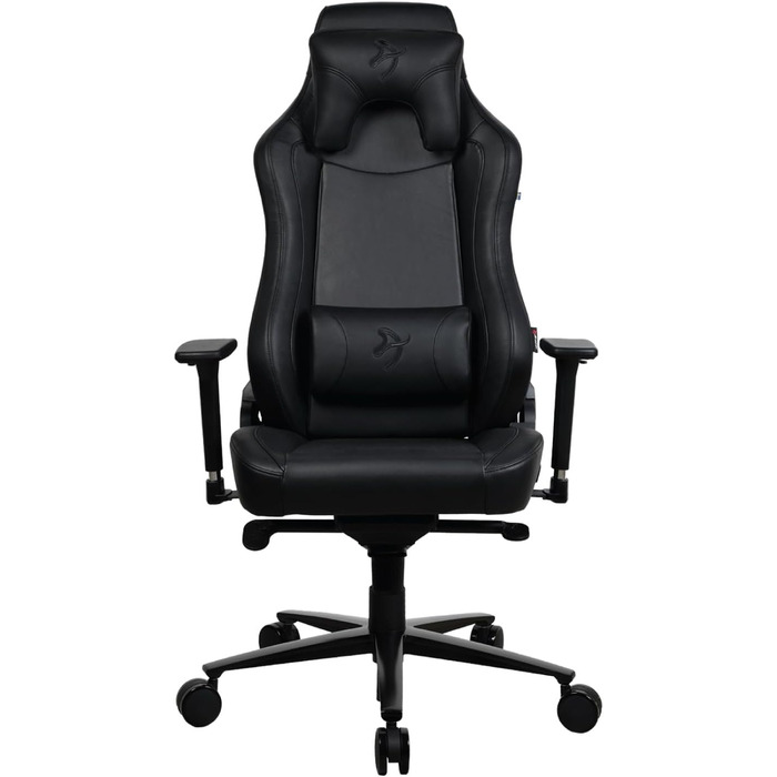 Ігровий та офісний крісло Arozzi Torretta Premium SoftFabric™ з регульованими підлокітниками, високою спинкою та подушками - Чорний