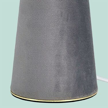 Лампа настільна Relaxdays з оксамитом та льоном