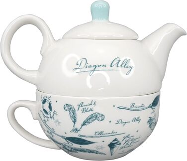 Чайний сервіз Гаррі Поттер - Алея Діагон - Чай для одного - Чашка Гаррі Поттера - Чайник для одного - Маленький чайник