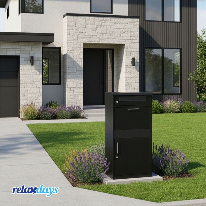 Скринька для листів Relaxdays з відділенням для пакунків