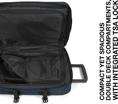 Футляр Eastpak Tranverz S, 51 см, 42 л, (Чорний) (потрійна джинсова тканина)