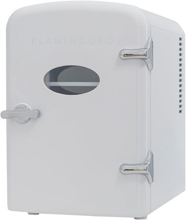 Міні-холодильник Flamingueo Mini 4L: 12V/220V, охолодження та нагрівання, білий