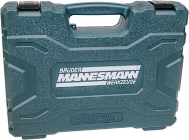Набір інструментів Brüder Mannesmann 87 предметів у кейсі з Cr-V сталі: викрутки, плоскогубці, молоток, рівень, головки та біти M29084
