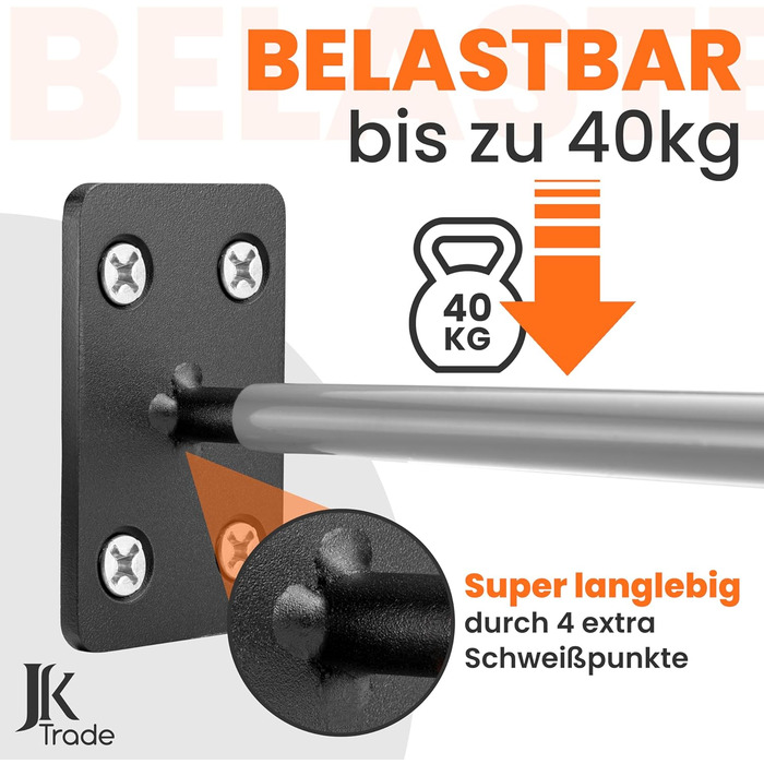 Набір кріплень для шин JK Trade® (4 шт.) для автомобілів, з гвинтами та дюбелями, захист для дисків, гачки для кріплення до стіни, 40 кг, сірий