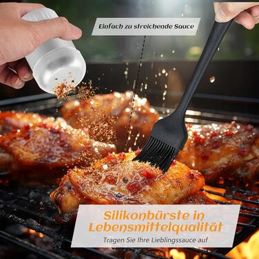 Набір гриль-посуду, аксесуари для гриля BBQ з пресом для бургерів, шпатель, лопатка для бургерів, прес для Smash Burger, аксесуари для Plancha, гриль Teppanyaki, для приготування на відкритому повітрі та в приміщенні (18 предметів), чорний