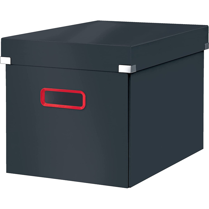 Ящик для зберігання і транспортування Leitz Click & Store, кубічна форма, 61080095 (великий, оксамитово-сірий)