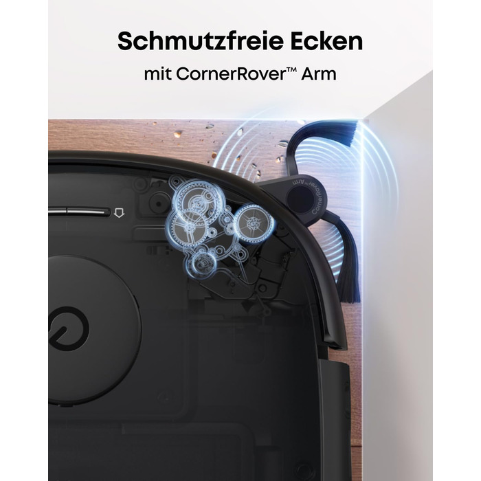 Робот-пилосос Eufy Omni E25 HydroJet з функцією миття, 20000Pa, Turbo-сила всмоктування, щітки DuroSpiral, CornerRover для кутів, станція All-in-One, для тварин та дітей