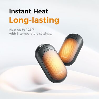 Електричні грілки для рук OCOOPA 2 шт. з магнітом, 5000mAh, 3 режими нагріву, компактні, для рукавичок, зими