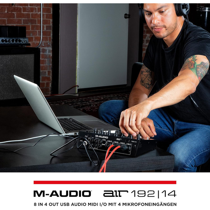 M-Audio Air 192|6: USB аудіоінтерфейс для запису в студійній якості з 2 XLR/Line входами + ПО