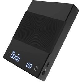Ваги для кави TIMEMORE Basis Plus, цифрові, з таймером, до 2000 г (чорний)