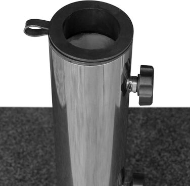 Підставка для парасольки Anndora Granit 25 кг, темно-сіра, для балкона, діаметр стієна до 48 мм