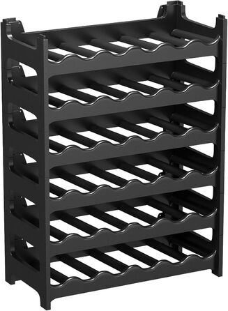 Стелаж для вина ARTECSIS, 36 пляшок, пластик, для ресторану, модульний, чорний