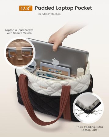 Сумка LOVEVOOK Shopper: містка, легка, з відділенням для ноутбука 15.6