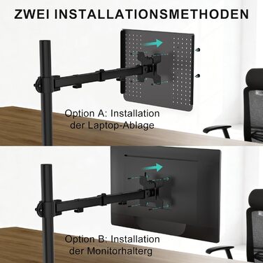 Підставка для ноутбука WALI на стіл - ергономічна, для 17