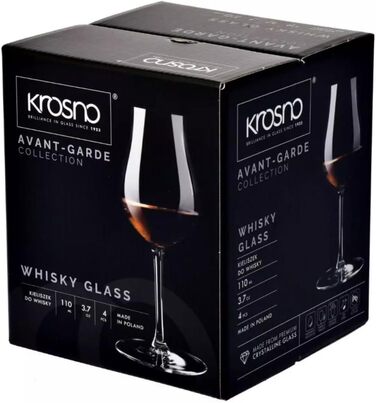 Набір склянок Krosno Avant-Garde (6 шт.), 300 мл - для коктейлів, молочних шейків, пива, десертів. Також у наборі 4 склянки для віскі (110 мл). Можна мити в посудомийній машині.