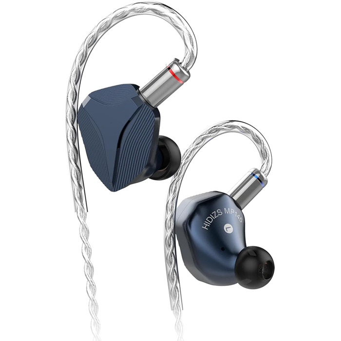 Внутрішньоканальний монітор LINSOUL Hidizs MP145, 14,5 мм Planar HiFi IEMs, знімний 2-контактний кабель, синій, 4,4 мм